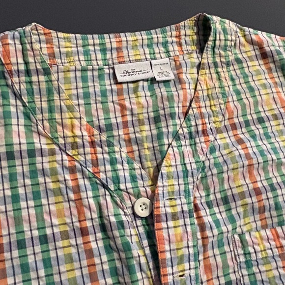 The Vermont Country Store Plaid Cotton Mumu Dress | SZ Large | Cottagecore - Picture 5 of 6